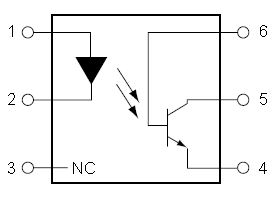 4N26M, Фототранзисторный оптрон общего назначения